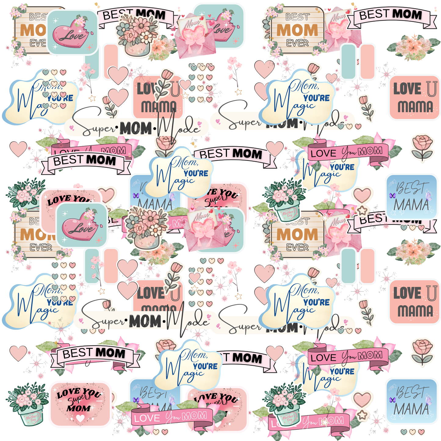 Best Mom Ever Planner Stickers