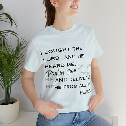 I sought The Lord Unisex Short Sleeve T-Shirt