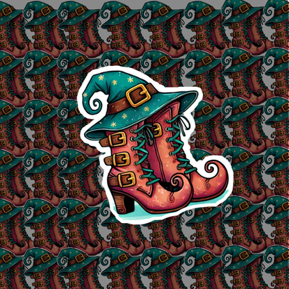 Halloween Boots Set Stickers