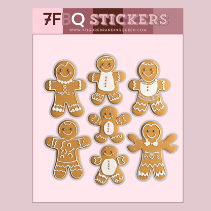 GingerBread Dash Sticker Set