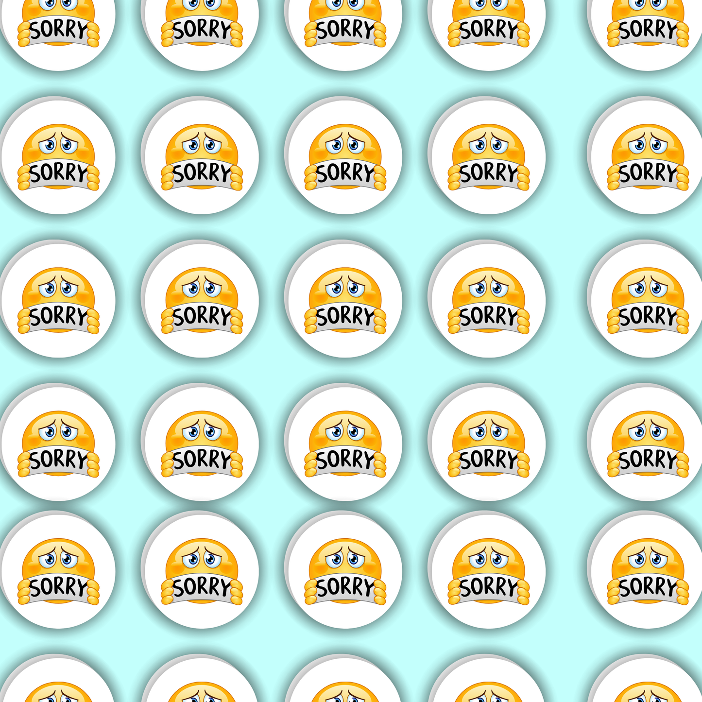 Sorry Label Name Stickers