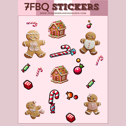 GingerBread Dash Sticker Set
