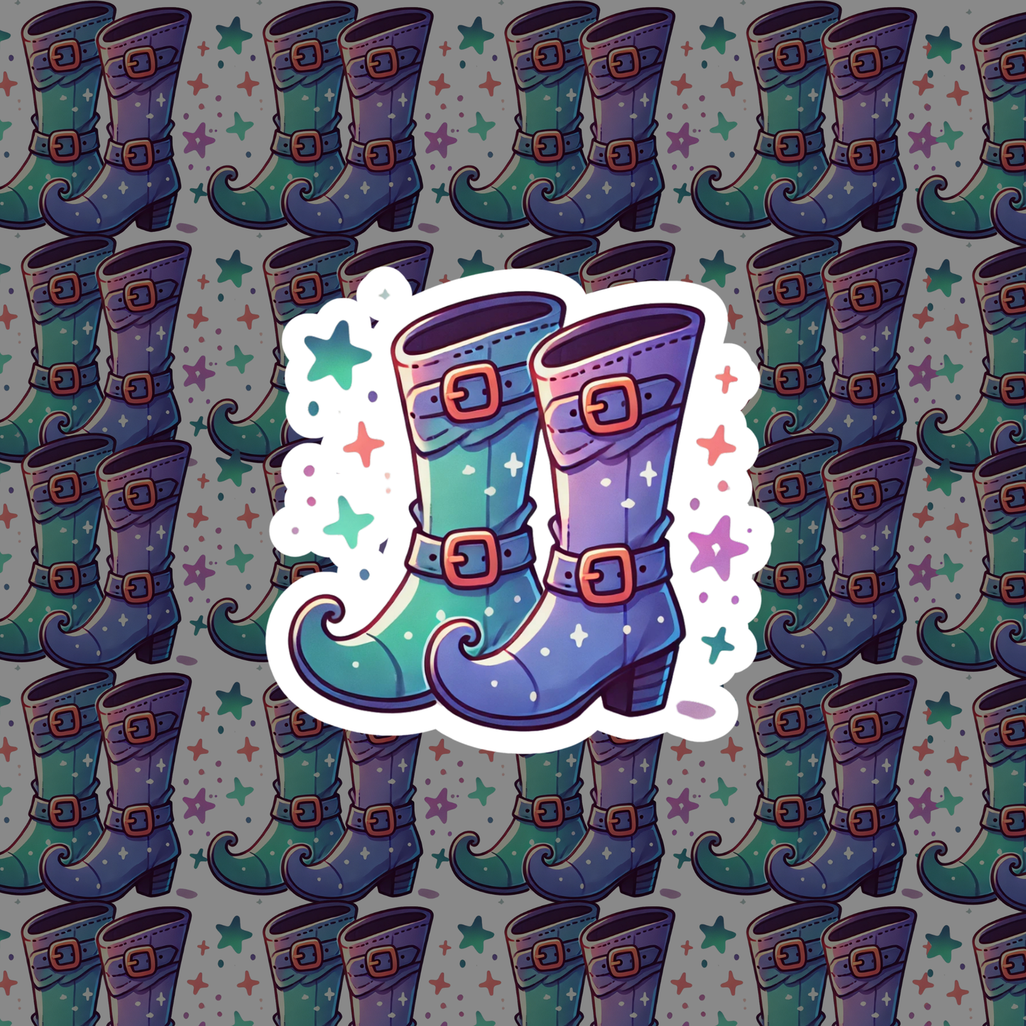 Halloween Boots Set Stickers