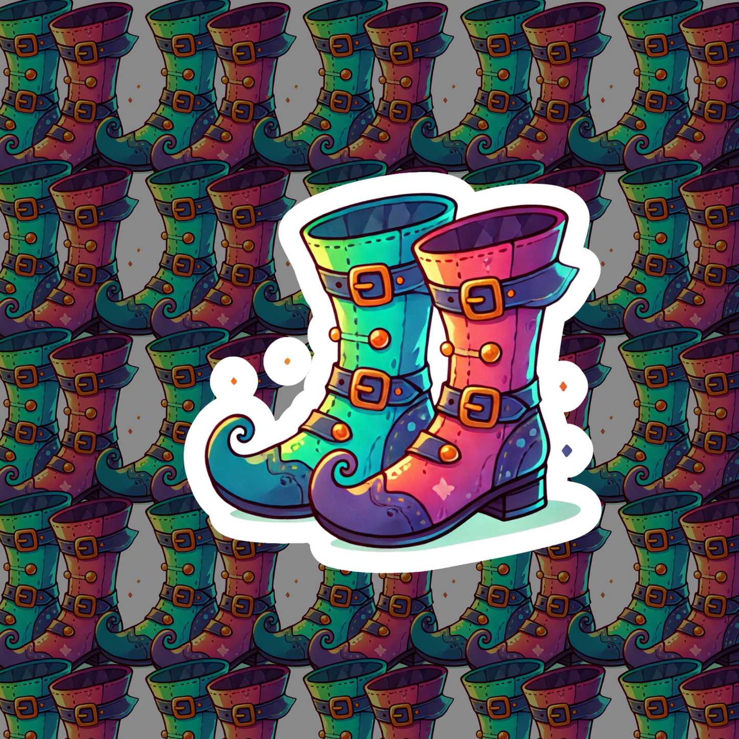 Halloween Boots Set Stickers