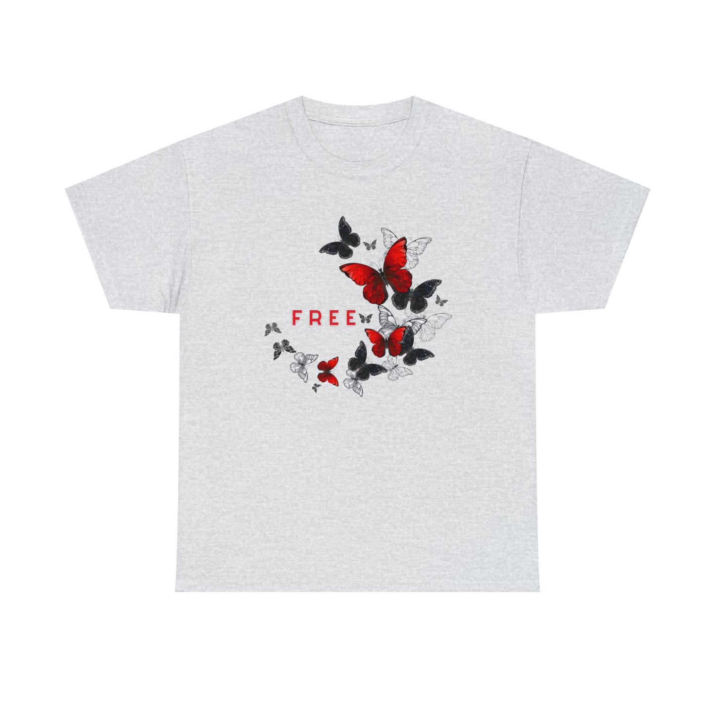 Free Butterfly Unisex Cotton T-Shirt