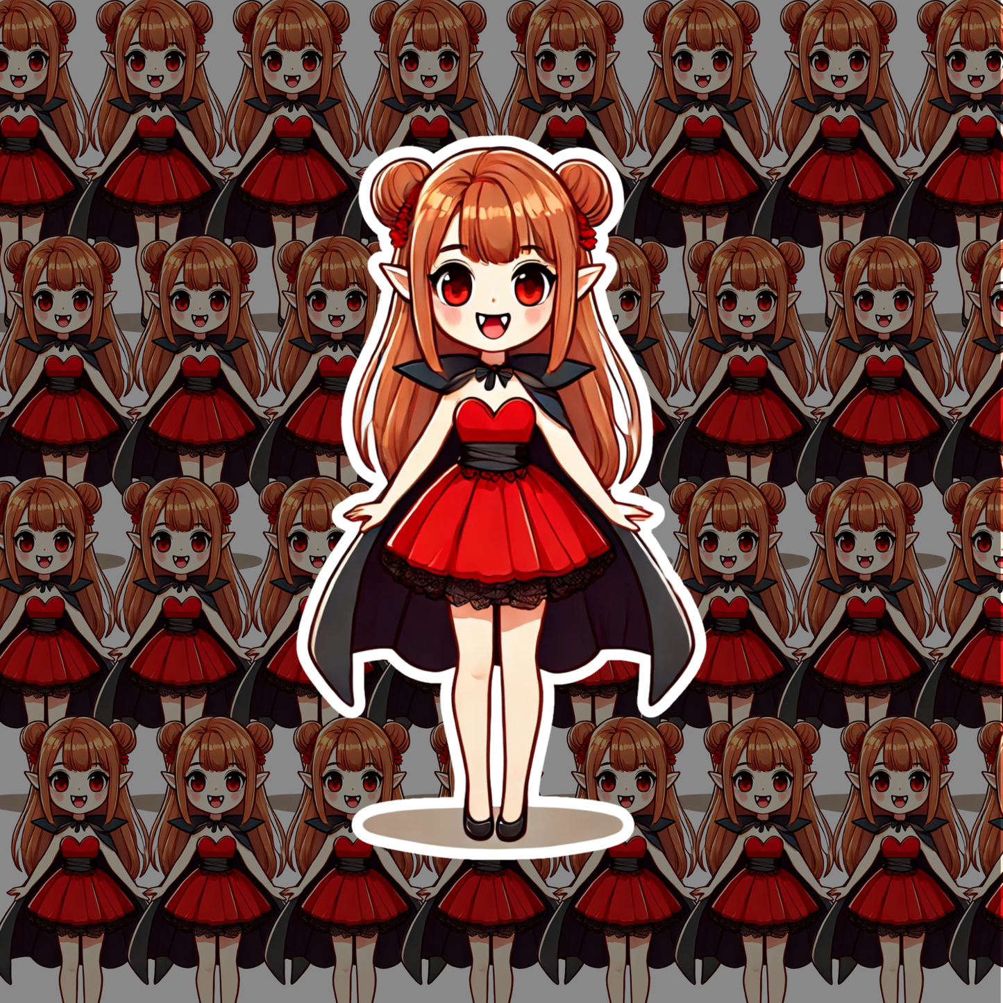 Halloween Vamp Girl Set Stickers