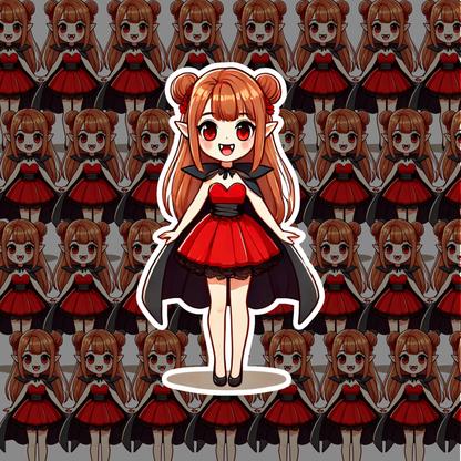 Halloween Vamp Girl Set Stickers
