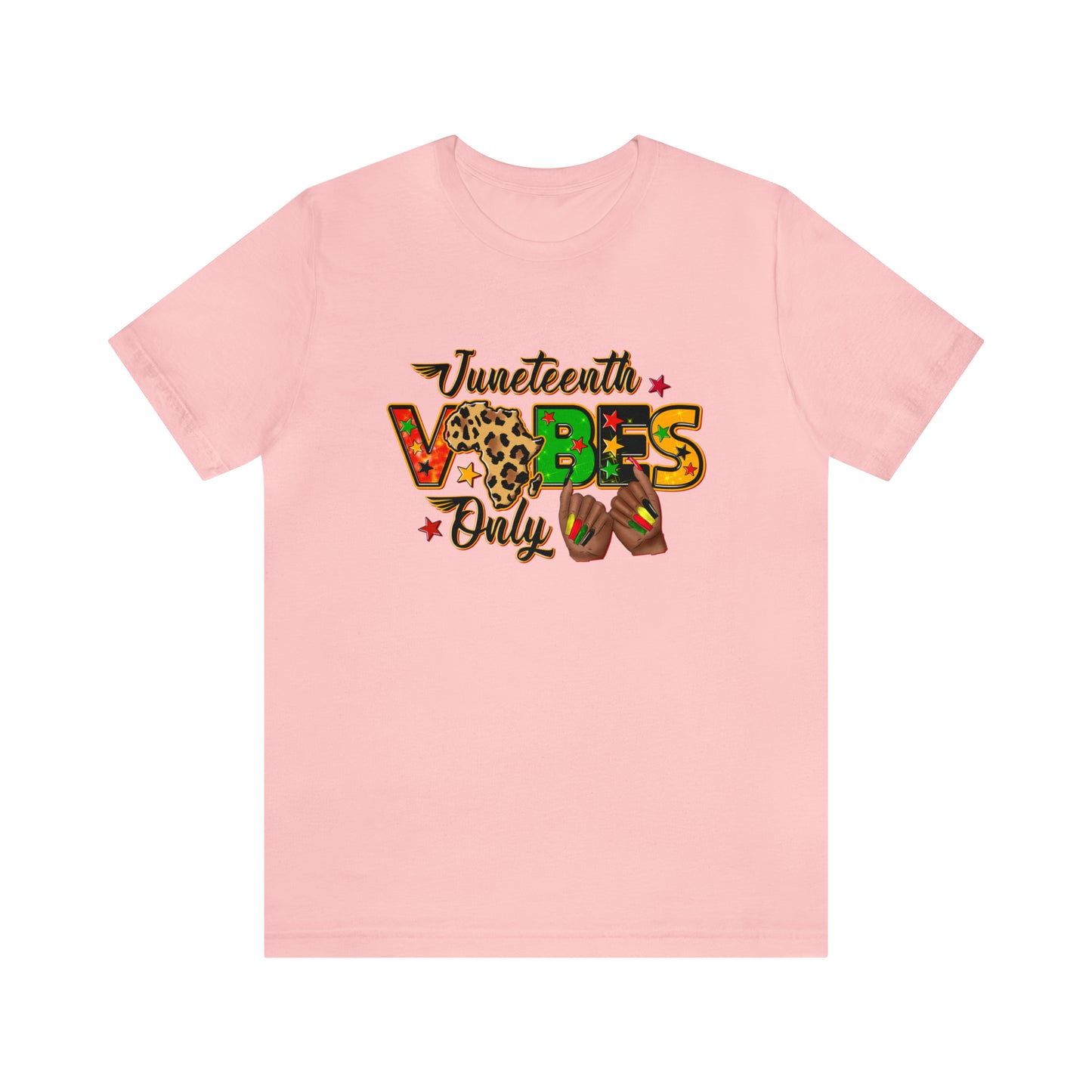 Juneteeth Vibes Only Unisex Short Sleeve T-Shirt