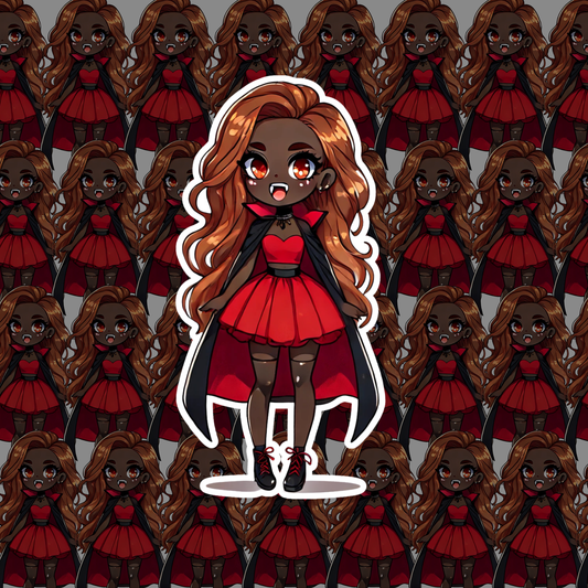 Halloween Vamp Girl Set Stickers
