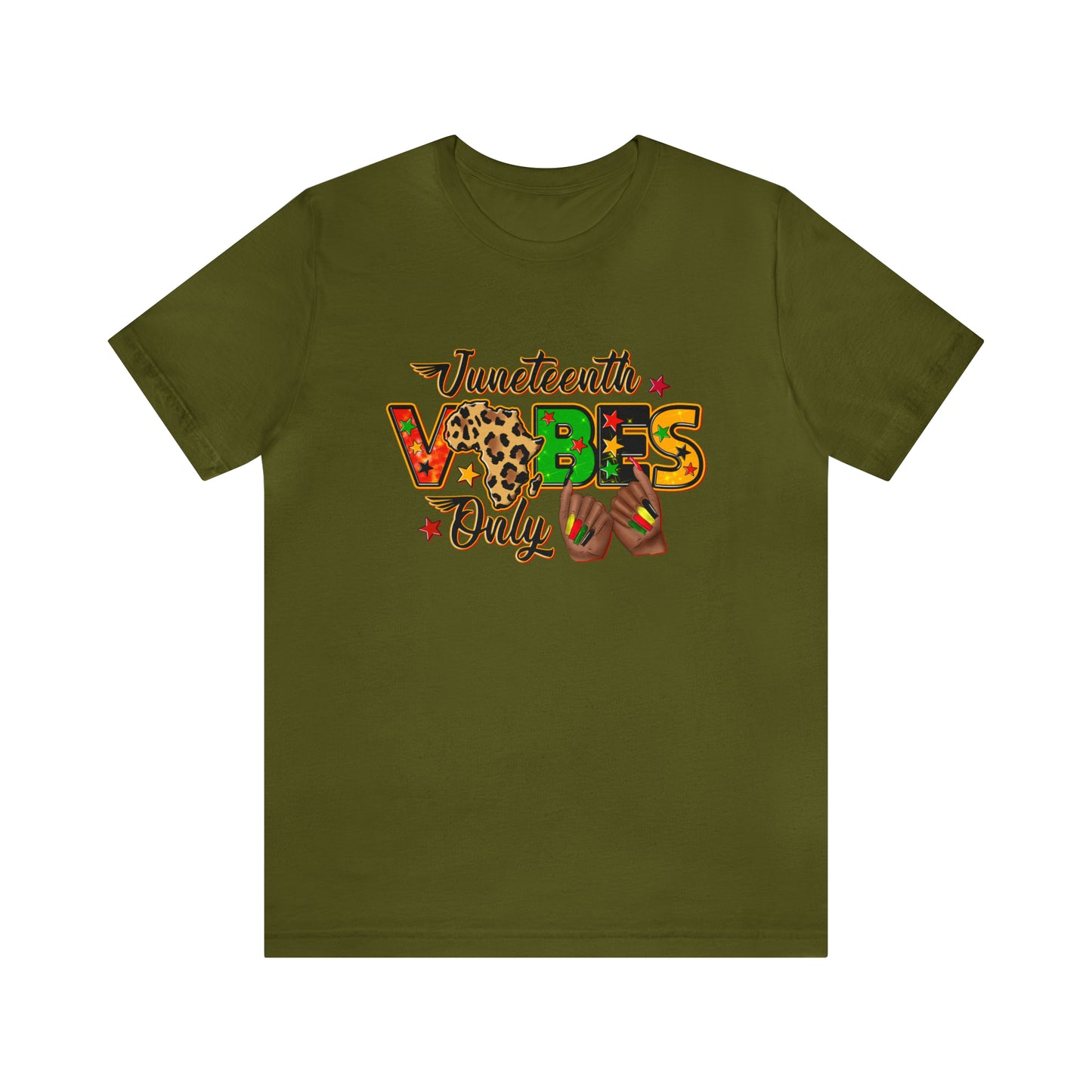 Juneteeth Vibes Only Unisex Short Sleeve T-Shirt
