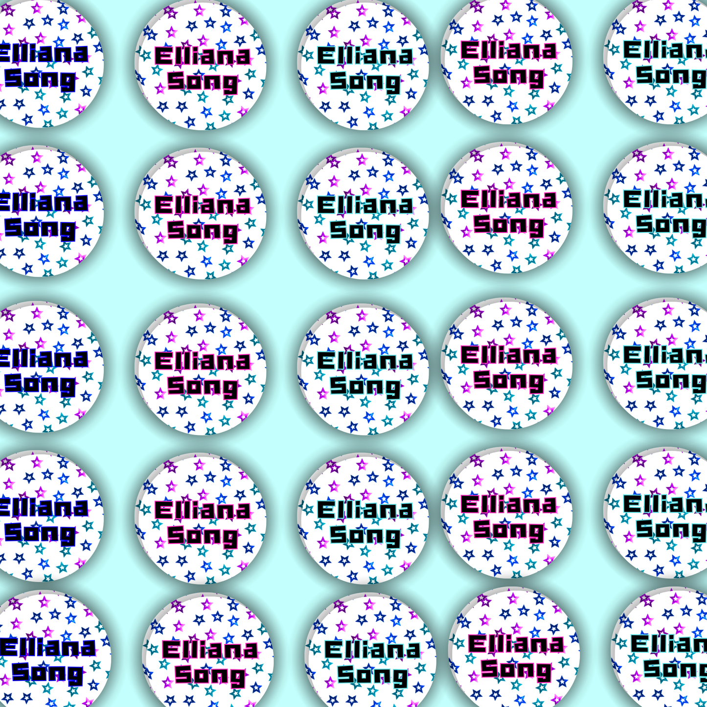 Song Label Name Stickers