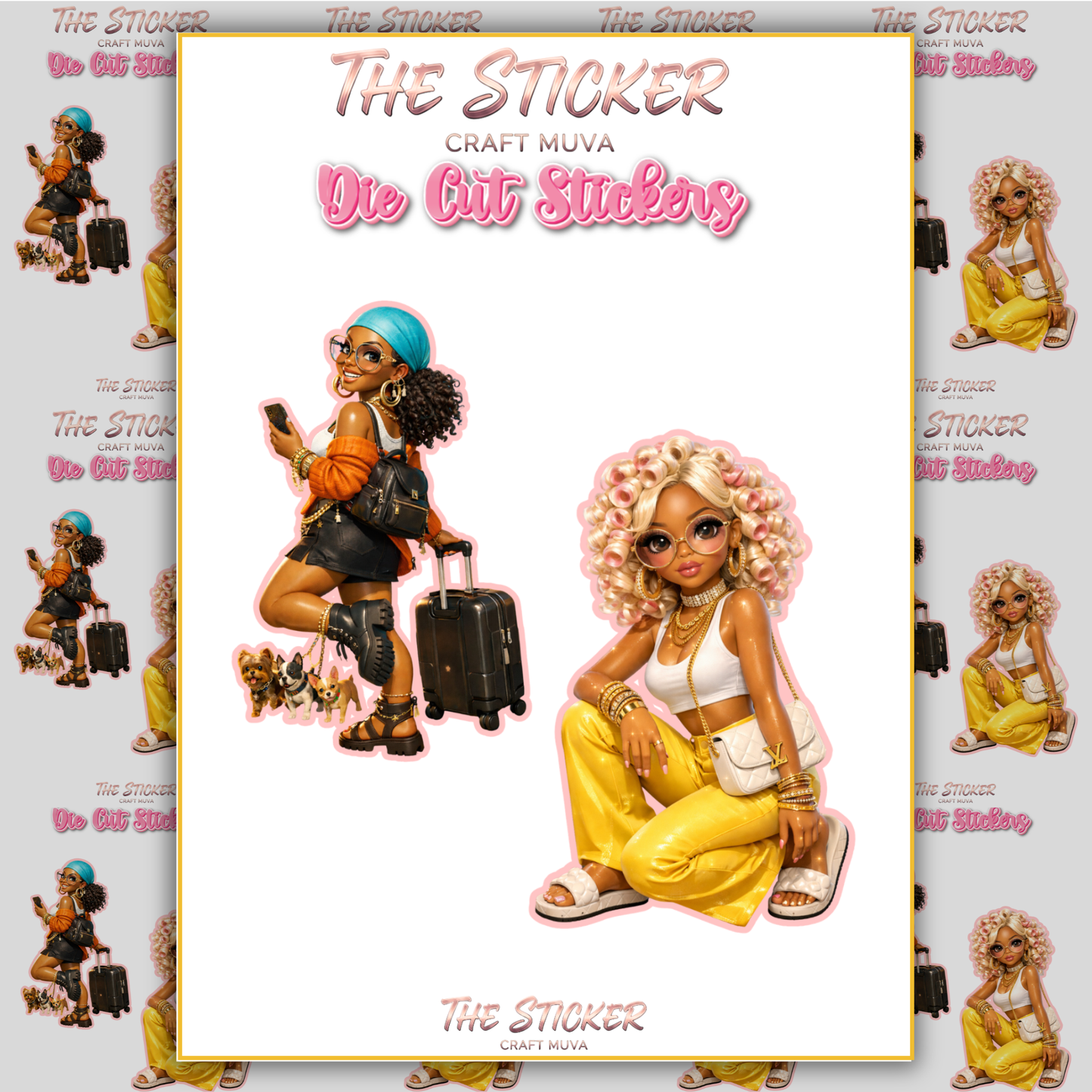 Suga Pop & Cupcake Die Cut Stickers