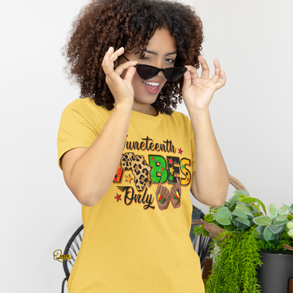 Juneteeth Vibes Only Unisex Short Sleeve T-Shirt
