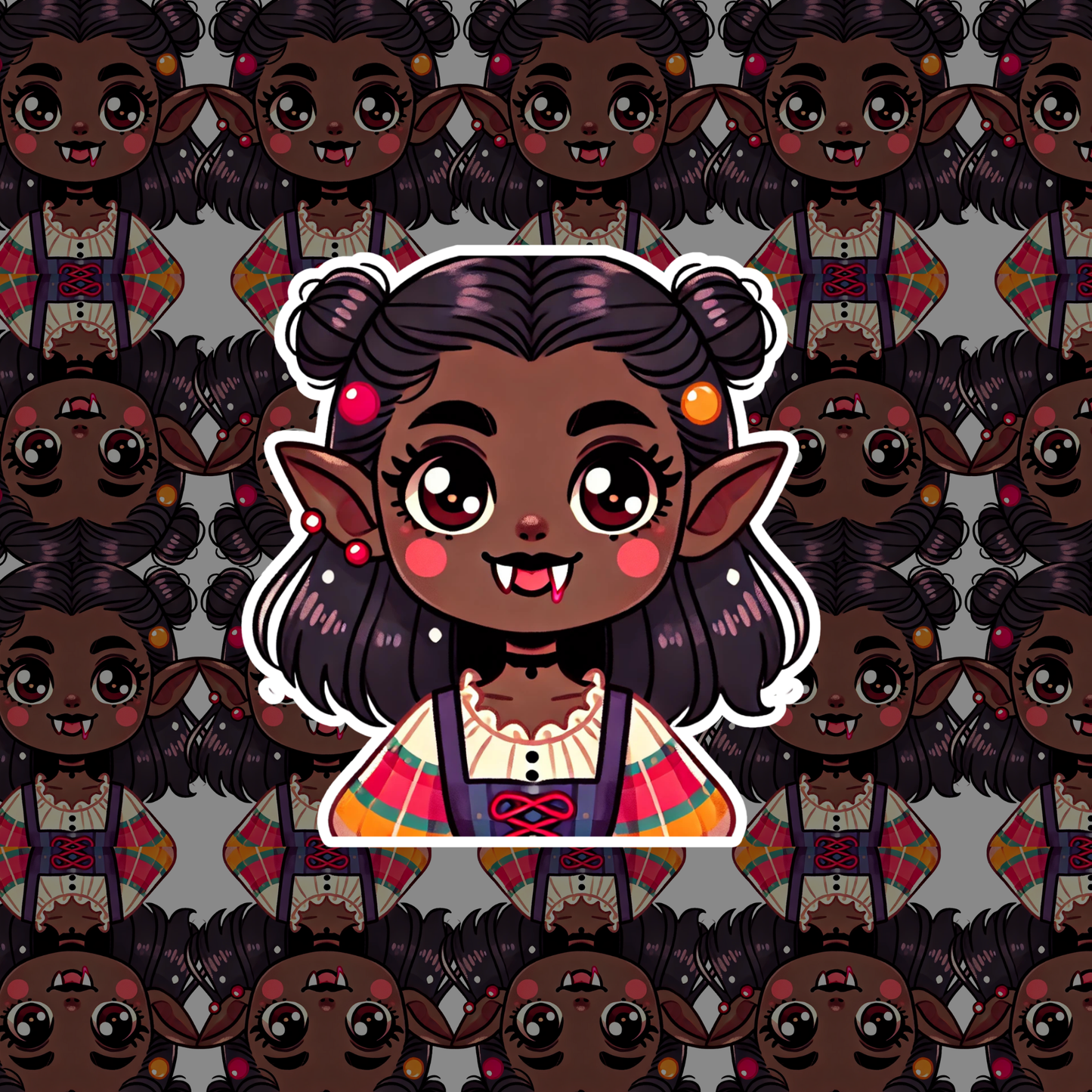 Halloween Vamp Girl Set Stickers