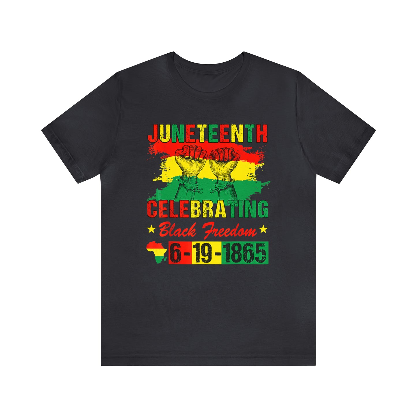 Celebrating Juneteeth Unisex Jersey Short T-Shirt