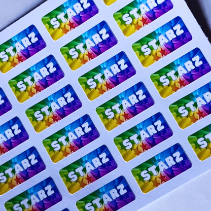 The Stars Label Name Stickers