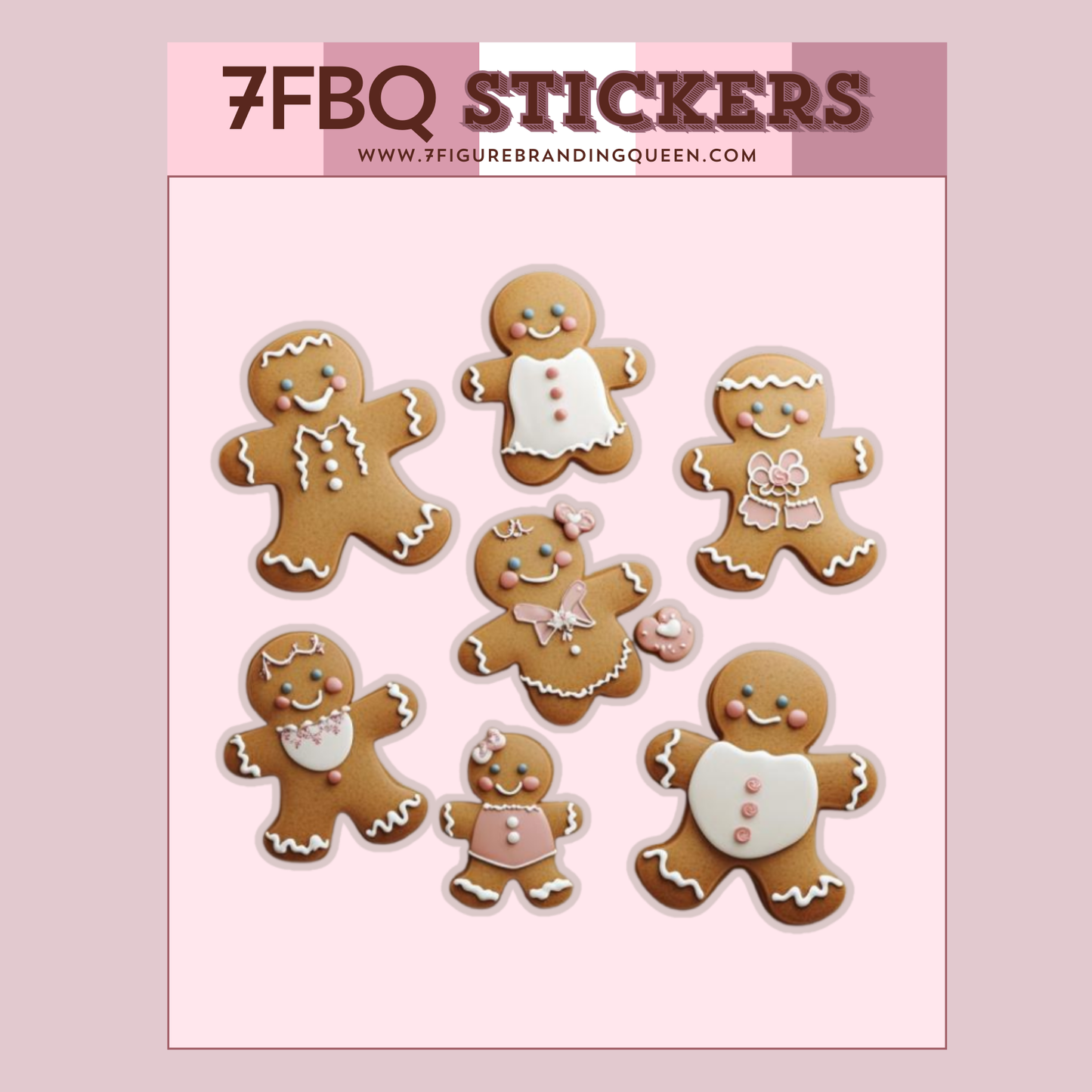 GingerBread Dash Sticker Set