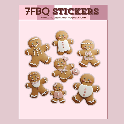 GingerBread Dash Sticker Set
