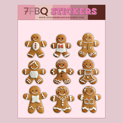 GingerBread Dash Sticker Set