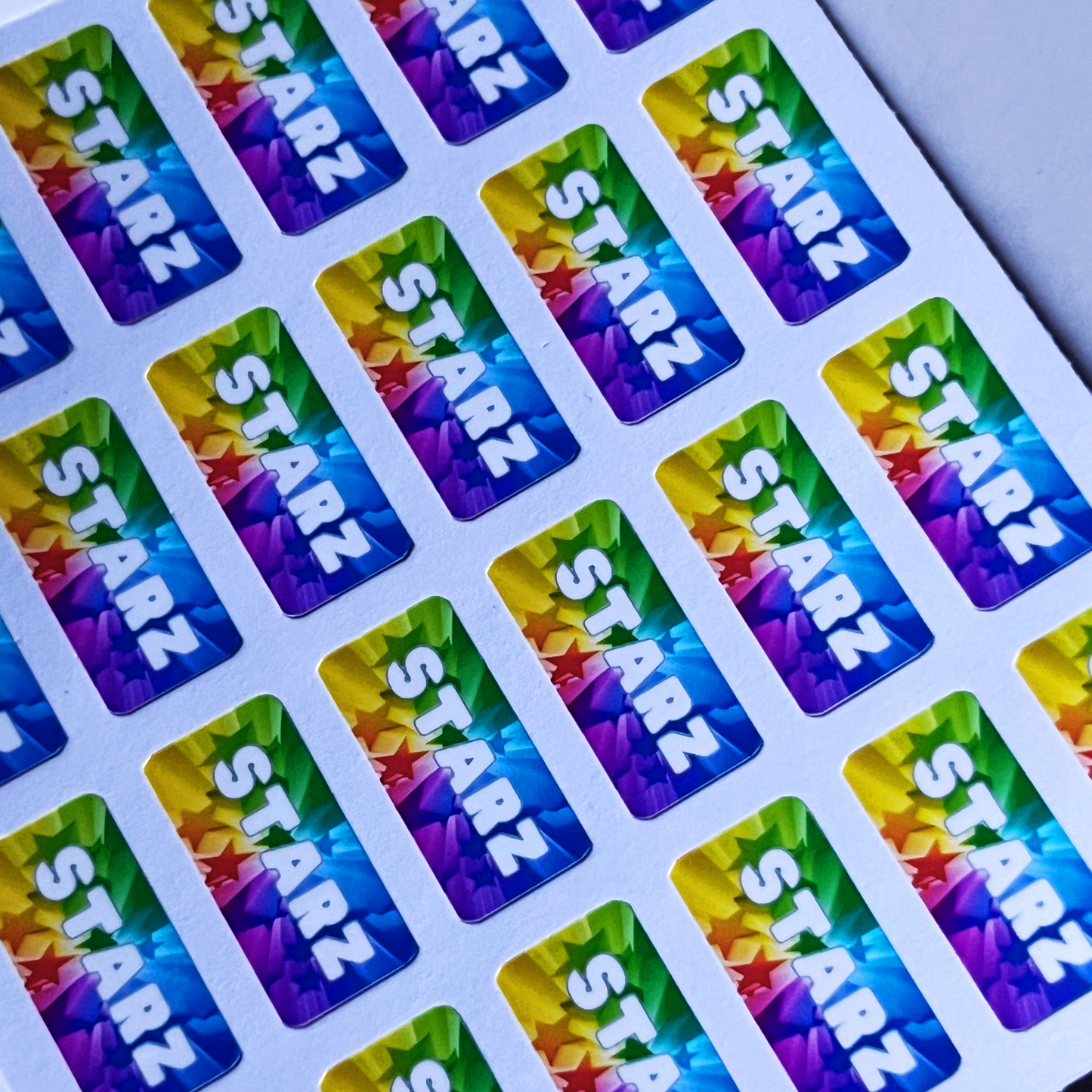 The Stars Label Name Stickers