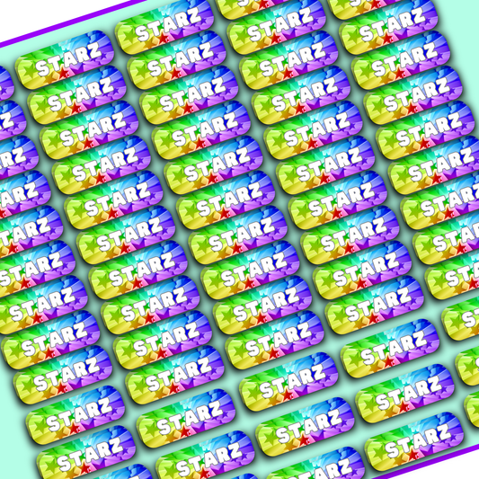 The Stars Label Name Stickers