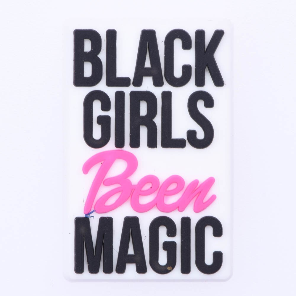 1pcs Black Girl Magic Croc Shoe Charms