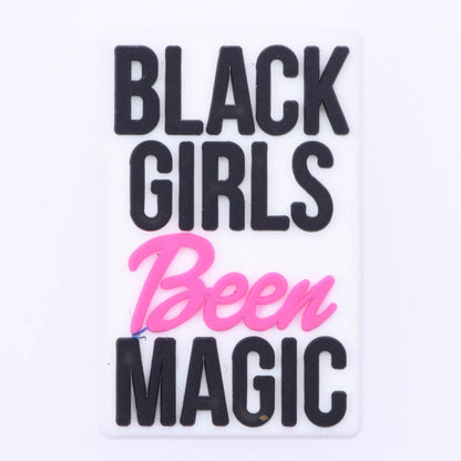 1pcs Black Girl Magic Croc Shoe Charms