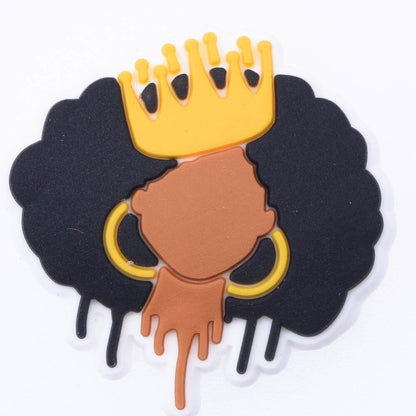 1pcs Black Girl Magic Croc Shoe Charms