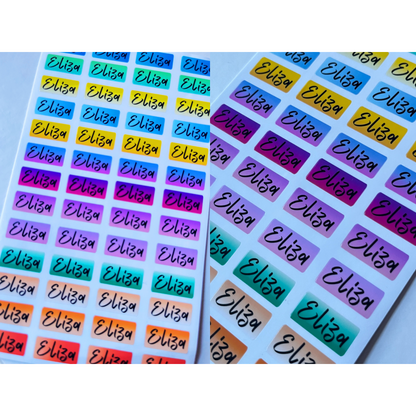 Eliza Label Name Stickers