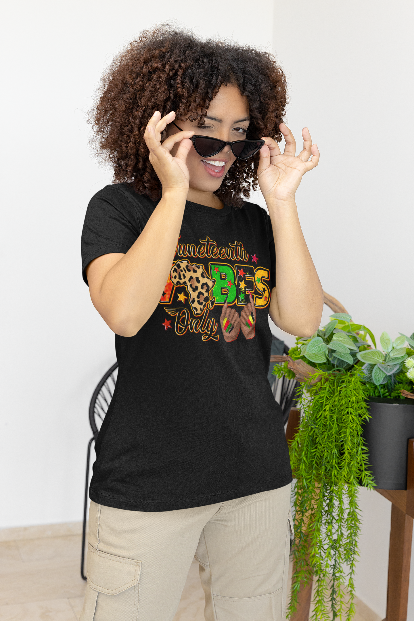 Juneteeth Vibes Only Unisex Short Sleeve T-Shirt
