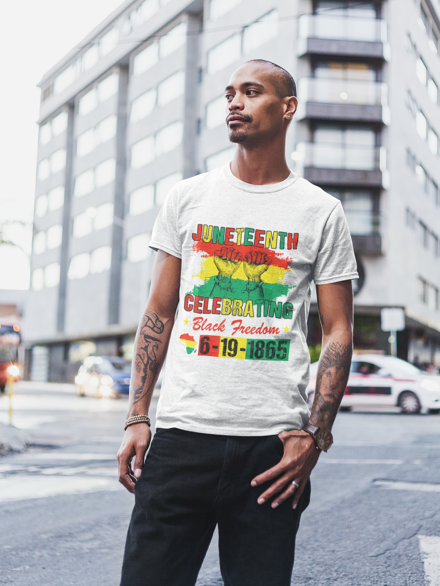 Celebrating Juneteeth Unisex Jersey Short T-Shirt