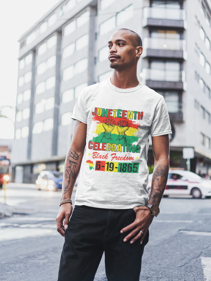 Celebrating Juneteeth Unisex Jersey Short T-Shirt