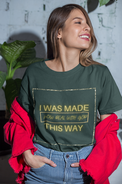 I Was Made This Way Gold Unisex Short Sleeve Tee